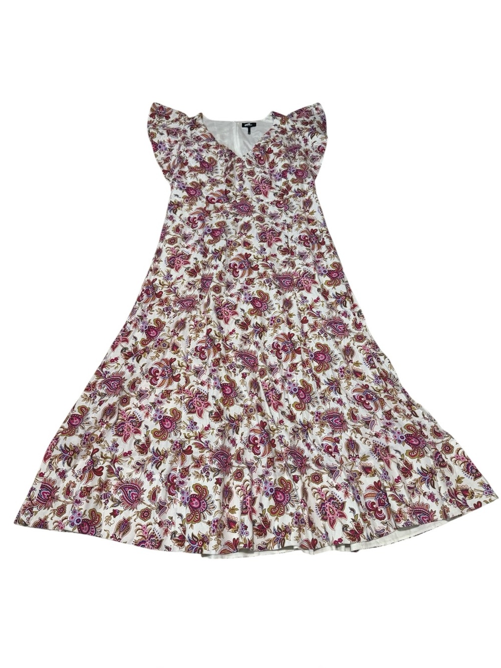 ME+EM Paisley Print Creaseless Maxi Dress Size 14 - Picture 5 of 12